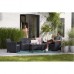Keter Claire 3 seater Lounge Set Outdoor Furniture